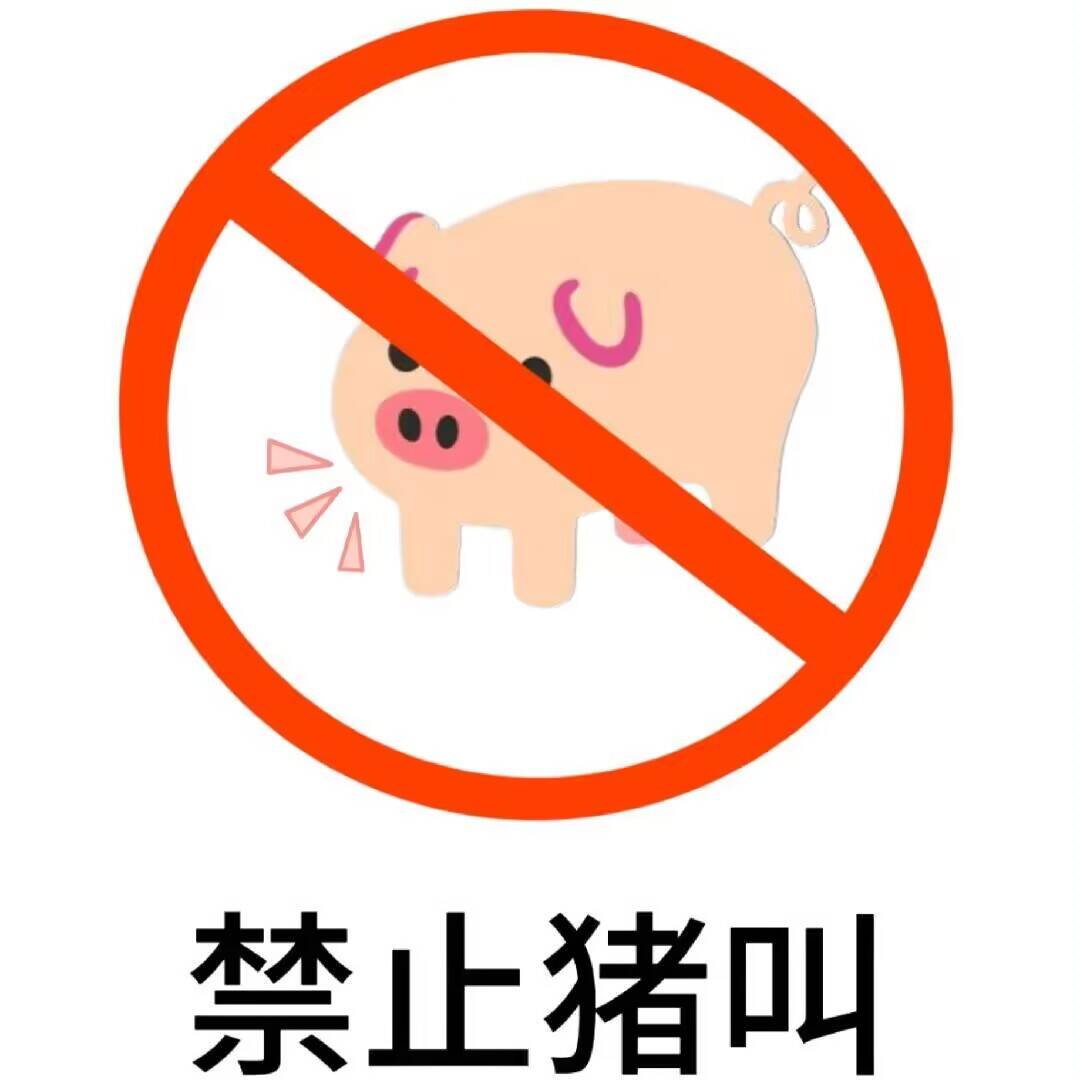 禁止猪叫